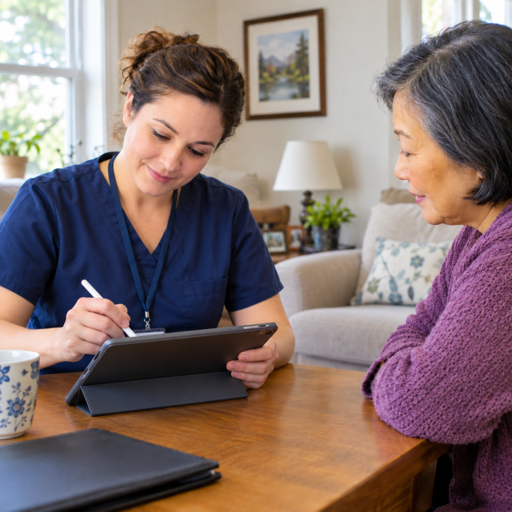 Picture of Caregiver & Client